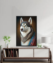 Load image into Gallery viewer, Tribal Trooper Siberian Husky Wall Art Poster-Art-Dog Art, Dog Dad Gifts, Dog Mom Gifts, Home Decor, Poster, Siberian Husky-3