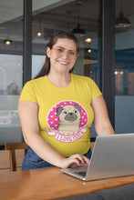 Load image into Gallery viewer, I Love You Pug Women&#39;s Cotton T-Shirts - 5 Colors-Apparel-Apparel, Pug, Shirt, T Shirt-2