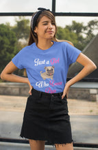 Load image into Gallery viewer, Just a Girl Who Loves Pugs Women&#39;s Cotton T-Shirt - 5 Colors-Apparel-Apparel, Pug, Shirt, T Shirt-4