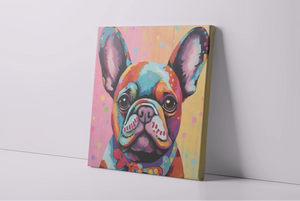 Kaleidoscope Canine French Bulldog Framed Wall Art Poster-Art-Dog Art, French Bulldog, Home Decor, Poster-4