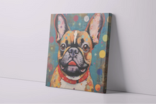 Load image into Gallery viewer, Kaleidoscope of Curiosity Fawn French Bulldog Framed Wall Art Poster-Art-Dog Art, French Bulldog, Home Decor, Poster-4