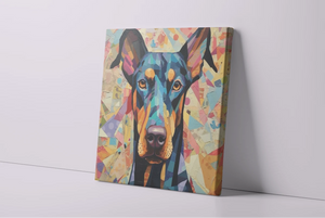 Kaleidoscopic Canine Doberman Framed Wall Art Poster-Art-Doberman, Dog Art, Home Decor, Poster-4