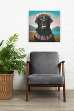 Load image into Gallery viewer, Highland Elegance Black Labrador Wall Art Poster-Art-Black Labrador, Dog Art, Home Decor, Labrador, Poster-8