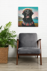 Highland Elegance Black Labrador Wall Art Poster-Art-Black Labrador, Dog Art, Home Decor, Labrador, Poster-8