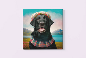 Highland Elegance Black Labrador Wall Art Poster-Art-Black Labrador, Dog Art, Home Decor, Labrador, Poster-4