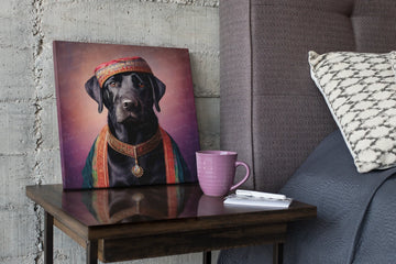 Regal Renaissance Black Labrador Wall Art Poster-Art-Black Labrador, Dog Art, Home Decor, Labrador, Poster-1