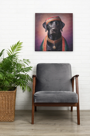 Regal Renaissance Black Labrador Wall Art Poster-Art-Black Labrador, Dog Art, Home Decor, Labrador, Poster-7