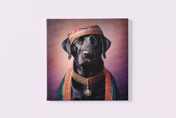 Regal Renaissance Black Labrador Wall Art Poster-Art-Black Labrador, Dog Art, Home Decor, Labrador, Poster-3