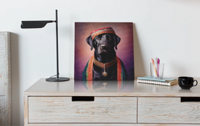Regal Renaissance Black Labrador Wall Art Poster-Art-Black Labrador, Dog Art, Home Decor, Labrador, Poster-6