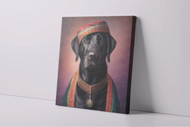 Regal Renaissance Black Labrador Wall Art Poster-Art-Black Labrador, Dog Art, Home Decor, Labrador, Poster-4