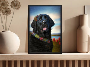 Traditional Tartan Black Labrador Wall Art Poster-Art-Black Labrador, Dog Art, Dog Dad Gifts, Dog Mom Gifts, Home Decor, Labrador, Poster-2