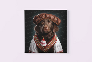 Regal Rhapsody Chocolate Labrador Wall Art Poster-Art-Chocolate Labrador, Dog Art, Home Decor, Labrador, Poster-4
