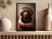 Load image into Gallery viewer, Regal Ruminations Chocolate Labrador Wall Art Poster-Art-Chocolate Labrador, Dog Art, Dog Dad Gifts, Dog Mom Gifts, Home Decor, Labrador, Poster-2