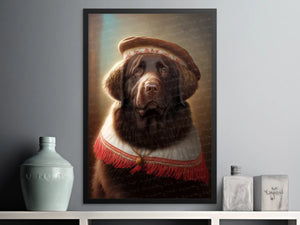 Regal Ruminations Chocolate Labrador Wall Art Poster-Art-Chocolate Labrador, Dog Art, Dog Dad Gifts, Dog Mom Gifts, Home Decor, Labrador, Poster-3