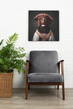 Load image into Gallery viewer, Tambourine Merriment Chocolate Labrador Wall Art Poster-Art-Chocolate Labrador, Dog Art, Home Decor, Labrador, Poster-8