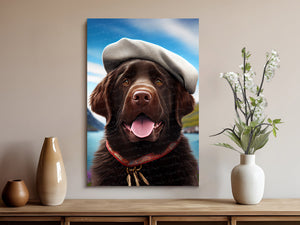 Chocolatier's Muse Chocolate Labrador Wall Art Poster-Art-Chocolate Labrador, Dog Art, Dog Dad Gifts, Dog Mom Gifts, Home Decor, Labrador, Poster-8