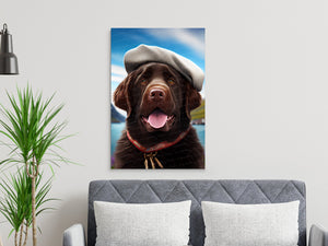 Chocolatier's Muse Chocolate Labrador Wall Art Poster-Art-Chocolate Labrador, Dog Art, Dog Dad Gifts, Dog Mom Gifts, Home Decor, Labrador, Poster-7