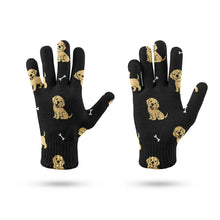 Load image into Gallery viewer, Happy Yellow Labrador Love Touch Screen Gloves-Accessories-Accessories,Dog Dad Gifts,Dog Mom Gifts,Gloves-13