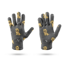 Load image into Gallery viewer, Happy Yellow Labrador Love Touch Screen Gloves-Accessories-Accessories,Dog Dad Gifts,Dog Mom Gifts,Gloves-12