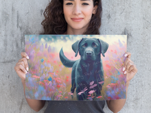 Load image into Gallery viewer, Twilight Serenade Black Labrador Wall Art Poster-Art-Black Labrador, Dog Art, Home Decor, Labrador, Poster-2