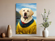Load image into Gallery viewer, Classical Canadian Cutie Yellow Labrador Wall Art Poster-Art-Dog Art, Dog Dad Gifts, Dog Mom Gifts, Home Decor, Labrador, Poster-8