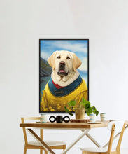 Load image into Gallery viewer, Classical Canadian Cutie Yellow Labrador Wall Art Poster-Art-Dog Art, Dog Dad Gifts, Dog Mom Gifts, Home Decor, Labrador, Poster-4
