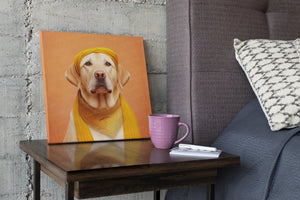 Golden Turban Yellow Labrador Wall Art Poster-Art-Dog Art, Home Decor, Labrador, Poster-5