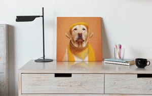 Golden Turban Yellow Labrador Wall Art Poster-Art-Dog Art, Home Decor, Labrador, Poster-7