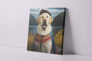New World Nobility Yellow Labrador Wall Art Poster-Art-Dog Art, Home Decor, Labrador, Poster-3