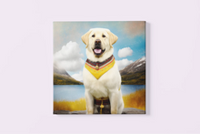 Load image into Gallery viewer, Newfoundland Sunshine Yellow Labrador Wall Art Poster-Art-Dog Art, Home Decor, Labrador, Poster-4