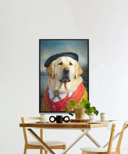 Load image into Gallery viewer, Regal Radiance Yellow Labrador Wall Art Poster-Art-Dog Art, Dog Dad Gifts, Dog Mom Gifts, Home Decor, Labrador, Poster-4