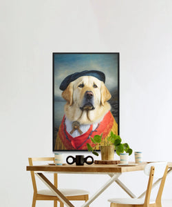 Regal Radiance Yellow Labrador Wall Art Poster-Art-Dog Art, Dog Dad Gifts, Dog Mom Gifts, Home Decor, Labrador, Poster-4