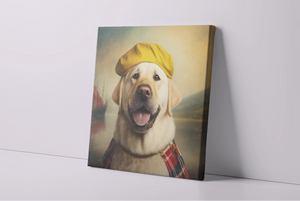 Scottish Immigrant Yellow Labrador Wall Art Poster-Art-Dog Art, Home Decor, Labrador, Poster-3