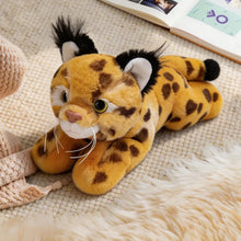 Load image into Gallery viewer, Leopard Print Bengal Cat Stuffed Animal - Adorable Belly Flop Cat-7