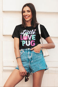 Little Love Pug Women's Cotton T-Shirt - 5 Colors-Apparel-Apparel, Pug, Shirt, T Shirt-11