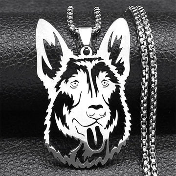 Majestic German Shepherd Pendant Necklace Stainless Steel Dog Gift 360x