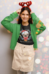 Merry Christmas Pug Women's Cotton T-Shirt - 5 Colors-Apparel-Apparel, Christmas, Pug, Shirt, T Shirt-4