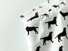 Black Labrador Love Women's Cotton Sleeping Shorts-Apparel-Apparel, Black Labrador, Dog Mom Gifts, Labrador, Pajamas-3