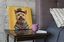 Load image into Gallery viewer, Tartan Tapestry Norwich Terrier Wall Art Poster-Art-Dog Art, Home Decor, Norwich Terrier, Poster-5