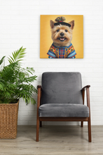 Load image into Gallery viewer, Tartan Tapestry Norwich Terrier Wall Art Poster-Art-Dog Art, Home Decor, Norwich Terrier, Poster-8