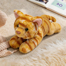 Load image into Gallery viewer, Orange Tabby Cat Stuffed Animal - Adorable Belly Flop Cat-5