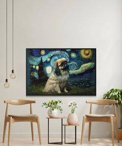 Magical Milky Way Pekingese Wall Art Poster-Art-Dog Art, Dog Dad Gifts, Dog Mom Gifts, Home Decor, Pekingese, Poster-2
