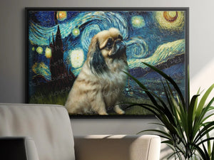 Magical Milky Way Pekingese Wall Art Poster-Art-Dog Art, Dog Dad Gifts, Dog Mom Gifts, Home Decor, Pekingese, Poster-3