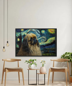 Starry Night Dreamer Pekingese Wall Art Poster-Art-Dog Art, Dog Dad Gifts, Dog Mom Gifts, Home Decor, Pekingese, Poster-2