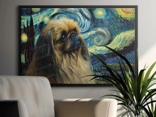 Load image into Gallery viewer, Starry Night Dreamer Pekingese Wall Art Poster-Art-Dog Art, Dog Dad Gifts, Dog Mom Gifts, Home Decor, Pekingese, Poster-3