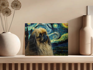 Starry Night Dreamer Pekingese Wall Art Poster-Art-Dog Art, Dog Dad Gifts, Dog Mom Gifts, Home Decor, Pekingese, Poster-4