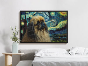 Starry Night Dreamer Pekingese Wall Art Poster-Art-Dog Art, Dog Dad Gifts, Dog Mom Gifts, Home Decor, Pekingese, Poster-5