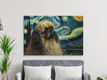 Load image into Gallery viewer, Starry Night Dreamer Pekingese Wall Art Poster-Art-Dog Art, Dog Dad Gifts, Dog Mom Gifts, Home Decor, Pekingese, Poster-7