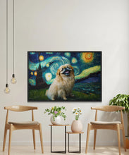 Load image into Gallery viewer, Starry Night Serenade Pekingese Wall Art Poster-Art-Dog Art, Dog Dad Gifts, Dog Mom Gifts, Home Decor, Pekingese, Poster-2