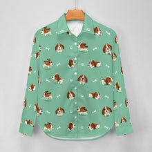 Load image into Gallery viewer, Playful Basset Hound Love Women's Shirt